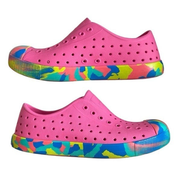 Native Shoes Other - Native Shock Pink Marbled Jefferson Waterproof Shoes 3